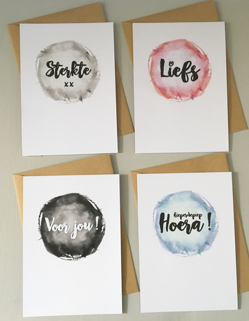 Watercolor kaarten 2
