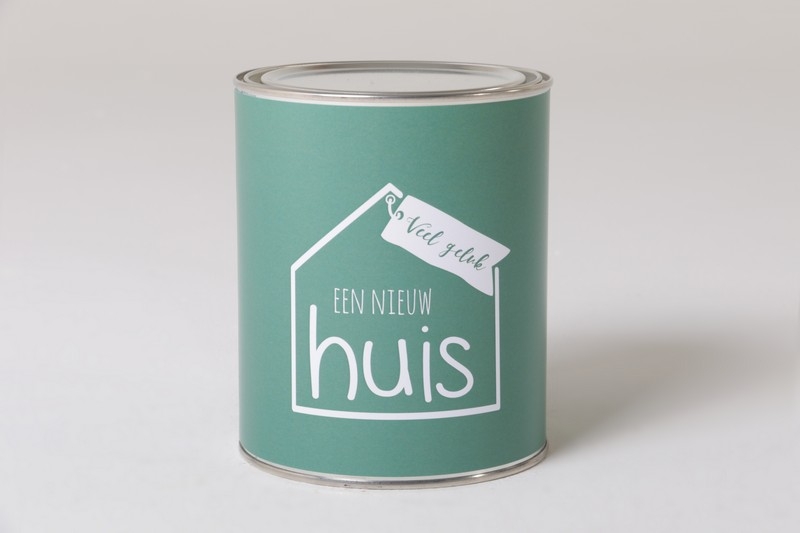 Kado blik Een nieuw huis - Kleur en Kado