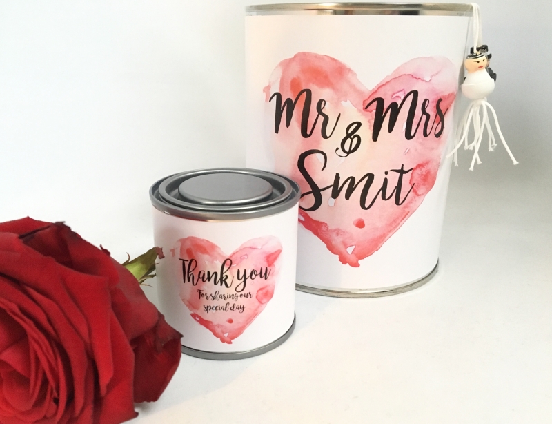 Mr & Mrs gepersonaliseerd