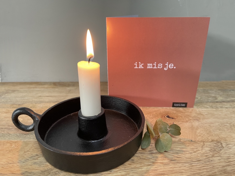 Kaart Typewriter vierkant dubbel