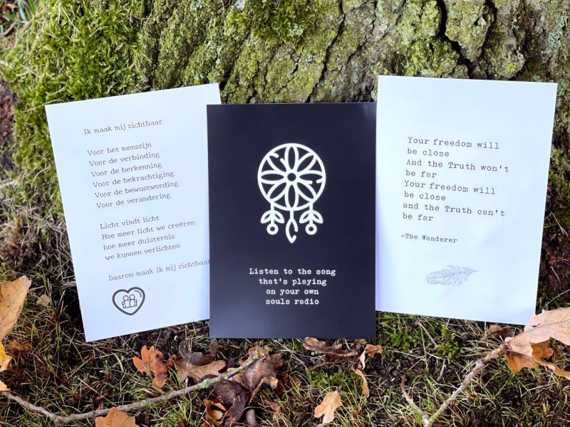 The Wanderer kaartenset ZWART/WIT