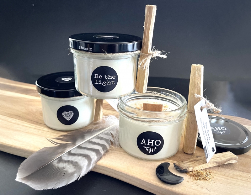 Soja wax kaars Palo Santo