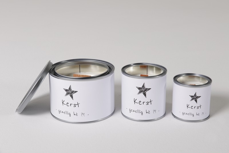 Soja wax kaars Kerst gezellig he